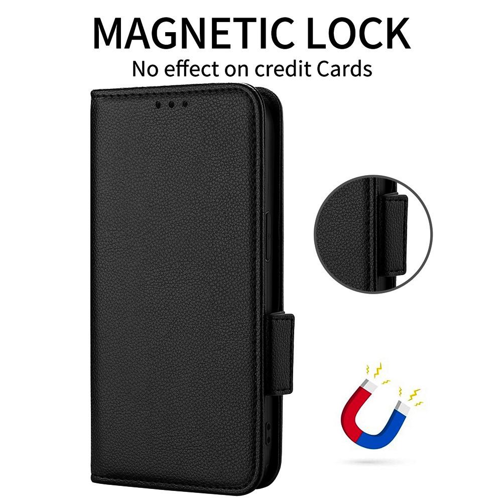 Leather Case for Oppo A6 Pro 4G/A6 Pro 5G/F31 5G Litchi Texture Wallet Phone Cover with Wrist Strap