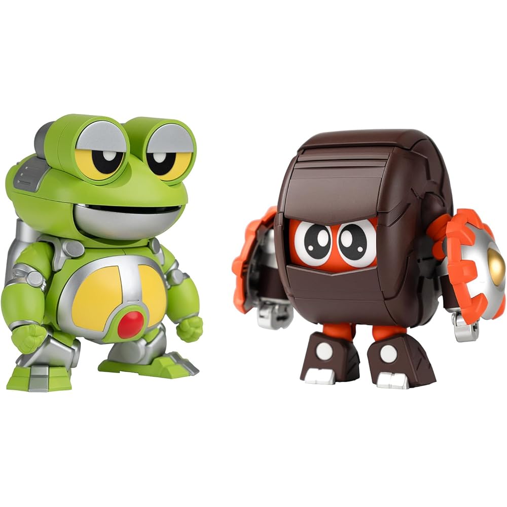 

Wave QOSMOS Series Be-Robo Kabutack Gerotan & Dangoron Set Non-Scale Model Kit 10cm Color-Coded Plastic Assembly Robot