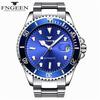 FNGEEN 9001 Luxury Brand Men's Watch Steel Tourbillon Frame Mechanical Watch Luminous Automatic Date Diamond Watch