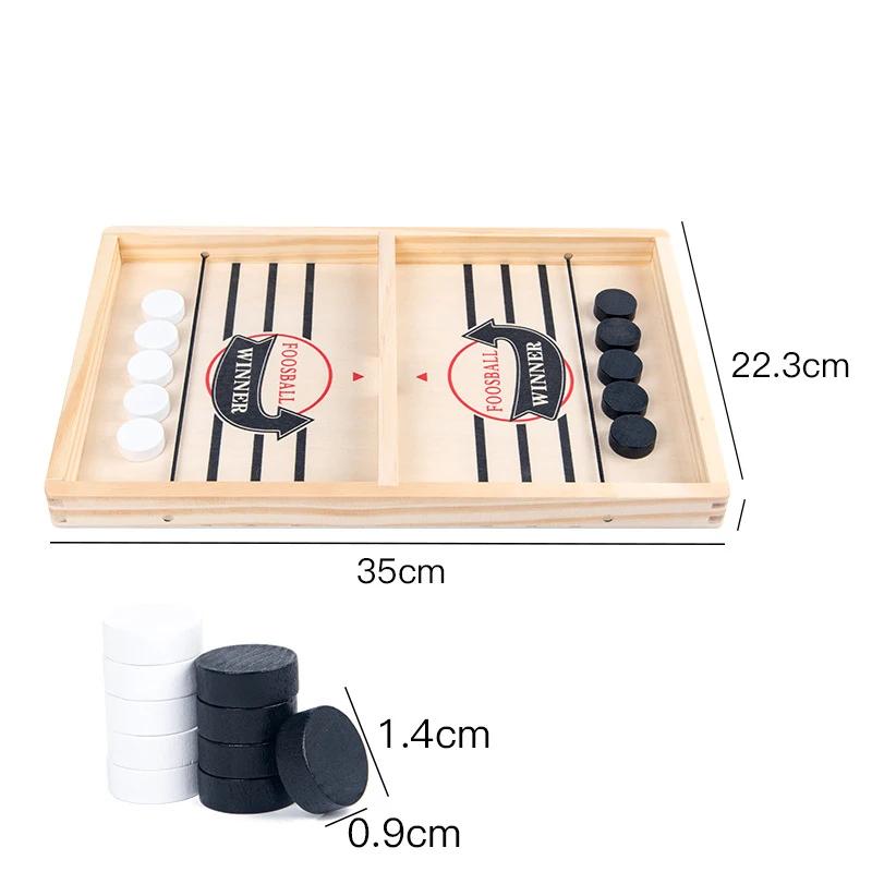 Wooden Pop Up Bouncing Chess Game Family Interactive Tabletop Hockey Parent Child Fun Board Game Kids Indoor Activity