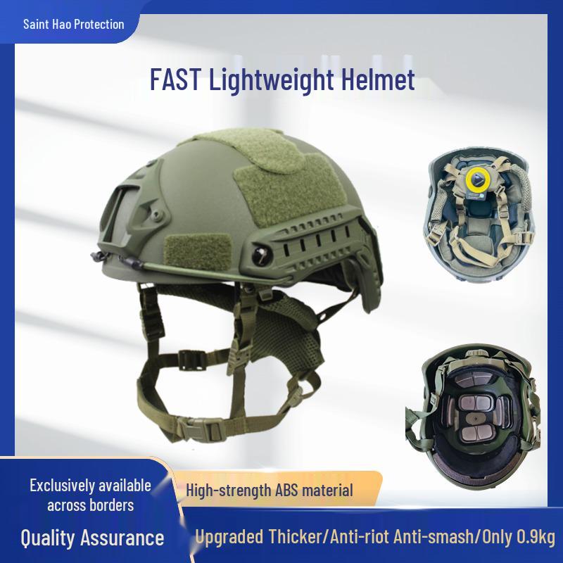 FAST Lightweight Tactical Helmet with Wendy Liner and ABS Plastic Suspension for Cycling Standard Suspension (One Size) чёрный