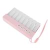 Portable Piano Electronic Keyboard Piano Music Instrument Toy with Colorful Lights Demo Songs for Kids Toddles Gift Pink