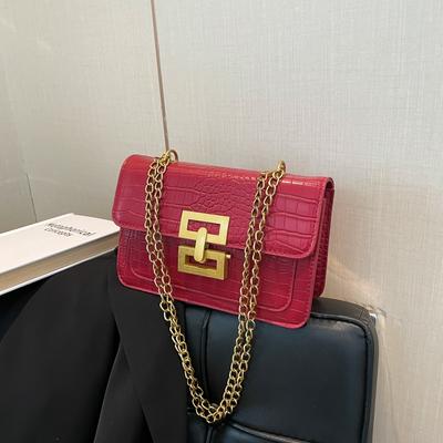 Summer Trend Light Luxury Women's Bags High Value Beautiful Solid Color Chain Single Shoulder Underarm Messenger Bag Versatile