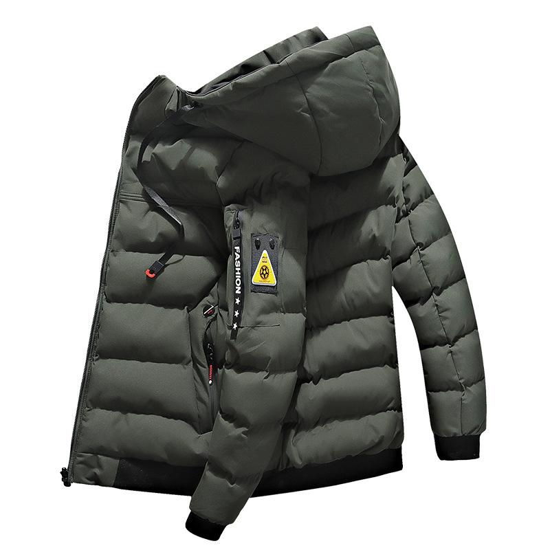 

Мужская утепленная двусторонняя куртка, которую можно носить, холодная, теплая, спортивная и для отдыха, для улицы, легкая, пушистая, мягкая хлопковая куртка M