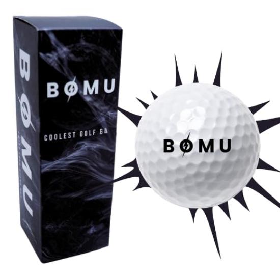 BOMU Golf Balls, Explosive Impact Special Balls, for Metal Drivers Only, Pack of 3, White