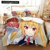 3D Kawaii Girl Miss Kobayashi's Dragon Maid Bedding Set Anime 3 Piece Set Adult Kid Bedroom Duvet Cover Sets Home Textiles 032