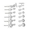 1 Paar trendige CZ-Ohrstecker, vergoldet, rund, Zirkonia, hypoallergen, Ohrstecker aus Edelstahl, 4 mm, 5 mm, 6 mm, 7 mm, 8 mm