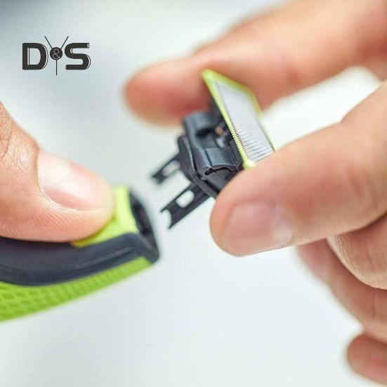 2Pcs Blade Replacement for Philips One Blade QP220/50 Electric Shaver Stainless Steel Men Razor Beard Trimmer Blade Head Husband Father Gift