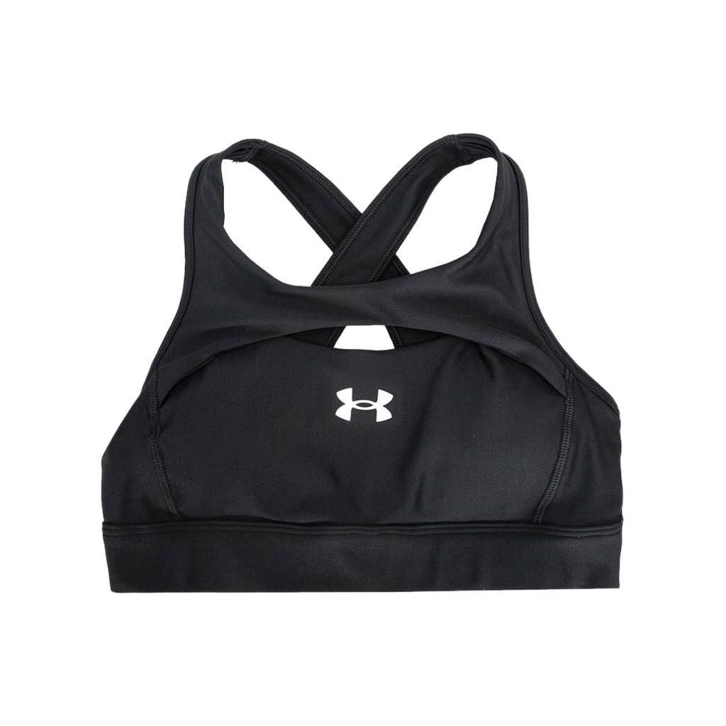 Under Armour Solid Logo Print Multi-Layer Medium Intensity Sports Tank Top Women Tops Black 1374528-001