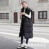 Women's Hooded Sleeveless Long Gilet Loose Fit Padded Vest for Autumn Casual Wear