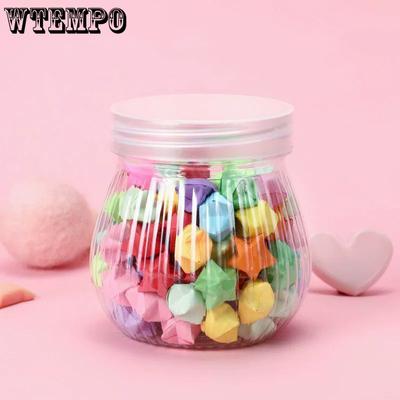 DIY Empty Decorative Jars Transparent Plastic Jars with Smooth Screw-on Lids Home Mini Items Organization and Storage Jars