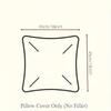 Modern Double-Sided Taffeta Plush Pillow Cover for Autumn/Winter - Sofa & Bedside Waist Support Cushion