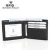 New Anti-Theft Genuine Leather Retro Men's Slim Wallet and Money Clip