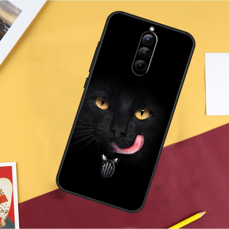 Черный Кошачий Лицо Китти Чехол Для ZTE Nubia Red Magic 10 Air 5G 6R 6 7 6S 7S Pro 8 9 10 11 8S 9S 10S Pro Plus Обложка Red Magic 5S