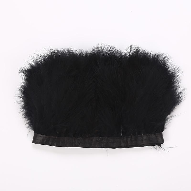 DIY Turkey Feather Fringe for Headdress and Corsage Decorations