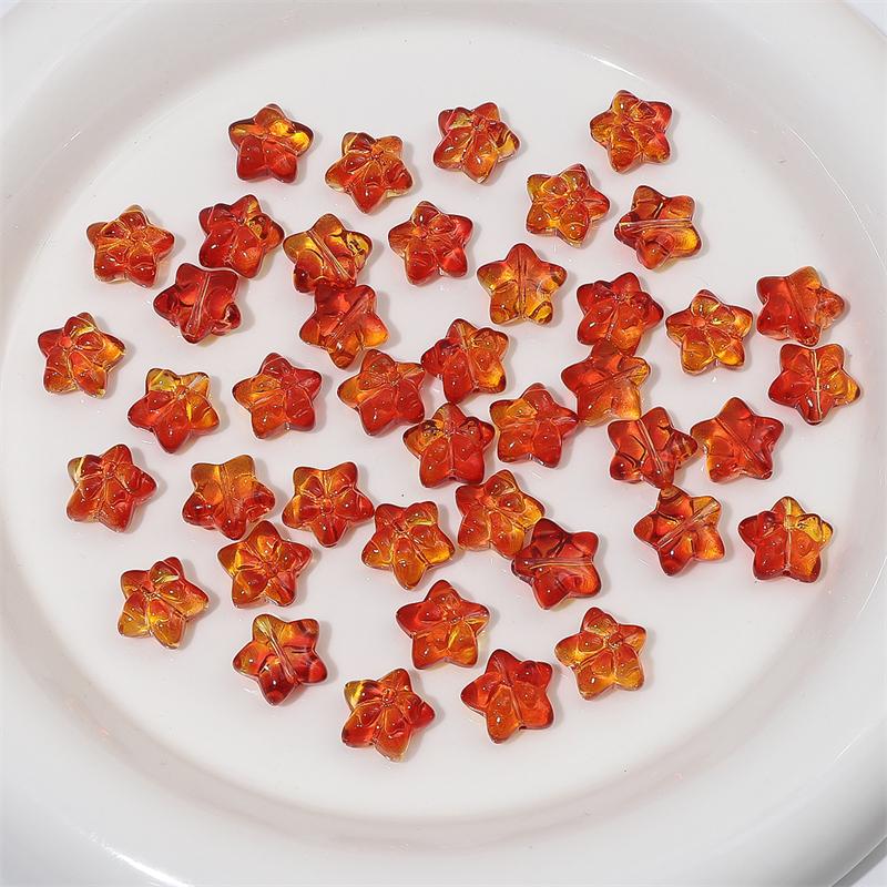 10pcs 15mm Crystal Glass Star Bow Beads Charm for Earring Necklace Bracelet DIY Jewelry Making Accessories