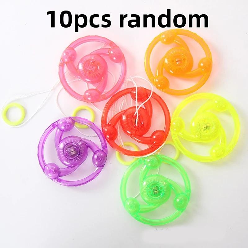 5/10Pcs Fun Hand Pulled LED Light Up Flywheel Toy Children's Day Birthday Party Guest Gift Pinata Filler Kindergarten Gift Prize