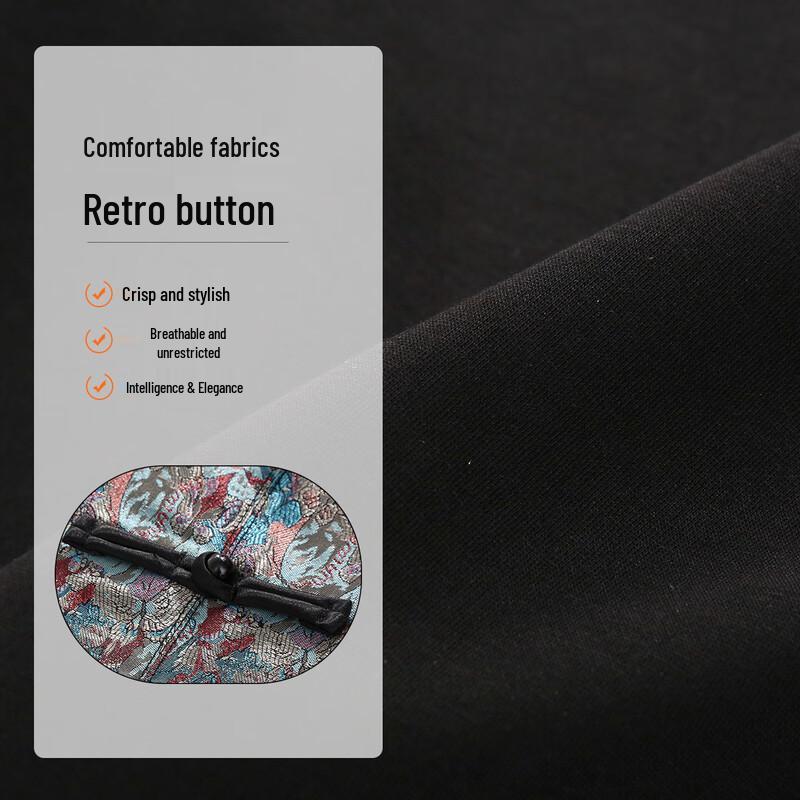 Women's Chinese Style Button-Up Top & Casual Pants Set