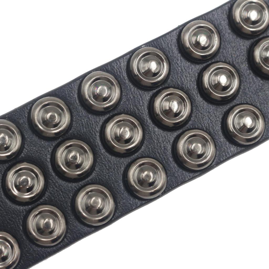 European & American Punk Leather Rivet Bracelet - Unique Street Dance Wristband Ornament