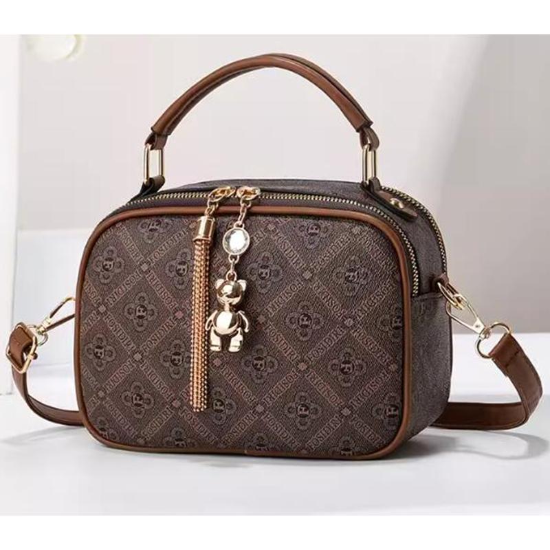 

Женские квадратные сумки из искусственной кожи, сумки через плечо с двухслойными молниями, высококачественные модные сумки через плечо