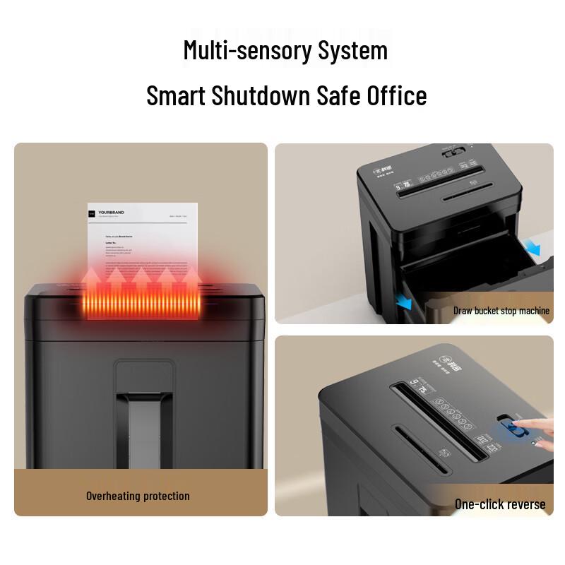 Commercial High-Security Cross-Cut Paper Shredder CN plug (adapter included)