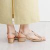 HIMIKO/Himiko/Cross Mesh Low Heel Sandals/651202 Pink 240