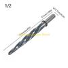 F26C Bridge Reamer Drill Reamer Tool Set for Metal HSS Car Reamer Tapered Alignment Reamer Drill Bit Chucking Tool