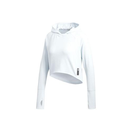 

adidas Sports Training Breathable Pullover Short Hoodie for Women, Light Blue XS светло-синий