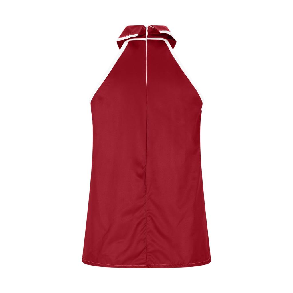 Womens Spring Tops Neck Sleeveless Blouse Summer Shirts for Women Office Style Womens Summer Tops Dressy Casual