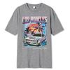 Los Angeles Vacation printing Men Tshirt Oversized Loose Clothes Street Cotton T Shirts Fashion T-Shirts Casual Brand Tshirt