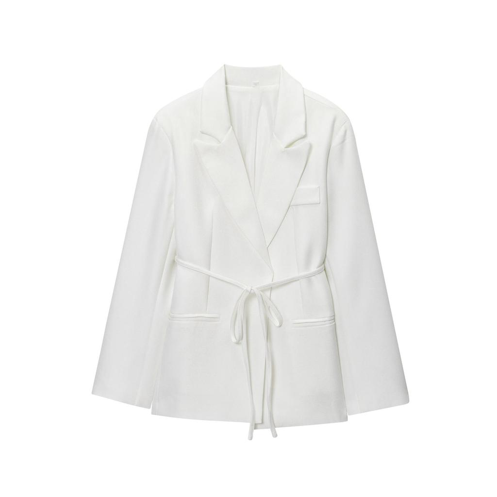 Trendy Women's European & American Linen Blend Blazer
