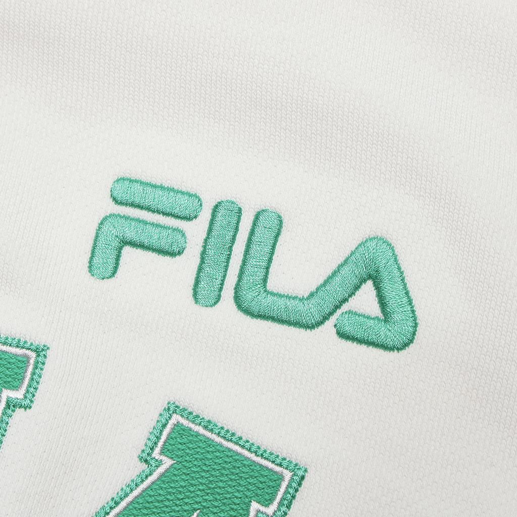 FILA Letter Print Hooded Casual Knit Jacket Women jackets Cloud-Mushroom-White F11W419505F-WT