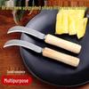Curved Blade Stainless Steel Fruit Knife for Cutting Bananas, Watermelons, Mangos, Jackfruits, and Pineapples