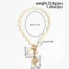 Ingemark Boho White Starfish Chain Necklace for Women Fashion Statement Elegant Conch Snail Pendant Choker Aesthetic Y2K Zircon