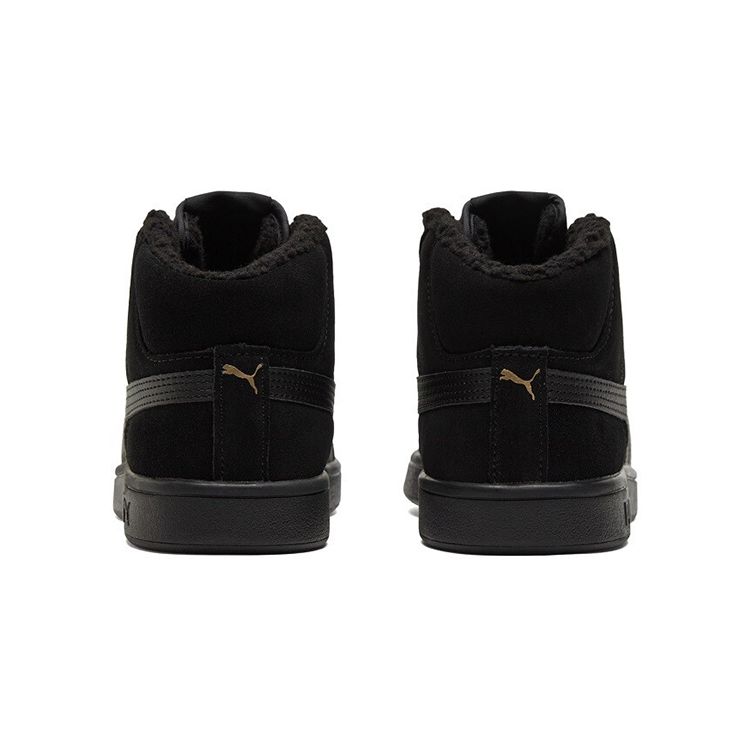 Puma Smash V2 Mid Winter Unisex Black Team Gold 375870-02