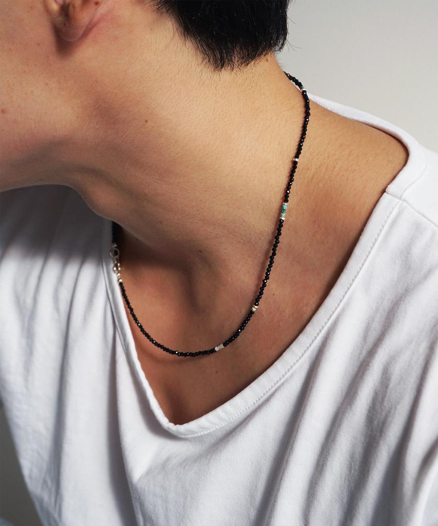 Ourpierre Glitter Necklace Black (M)