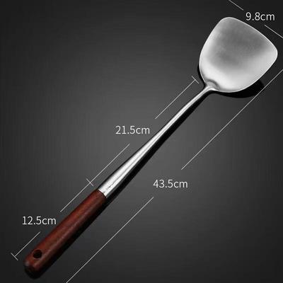 Wutuo Long Handle Stainless Steel Kitchen Spatula