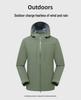 Unisex Outdoor Windproof Waterproof Warm Mountaineering Jacket for Camping and Hiking