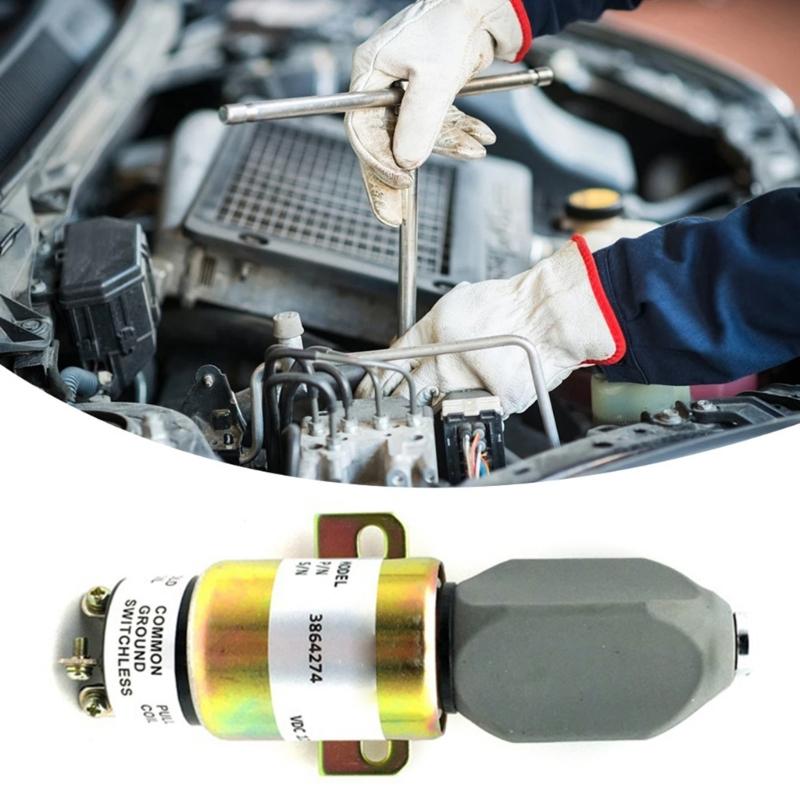 Stop Valves Engine Shutdown Solenoid for Heavy Equipment Offer Reliable Engine Protection and Easy Installation 3864274