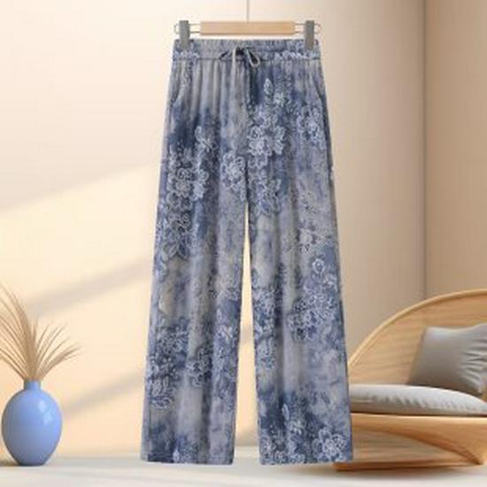 

Summer Light Luxury Women s Wide-Leg Casual Trousers 2XL (suggested 90-105 jin)