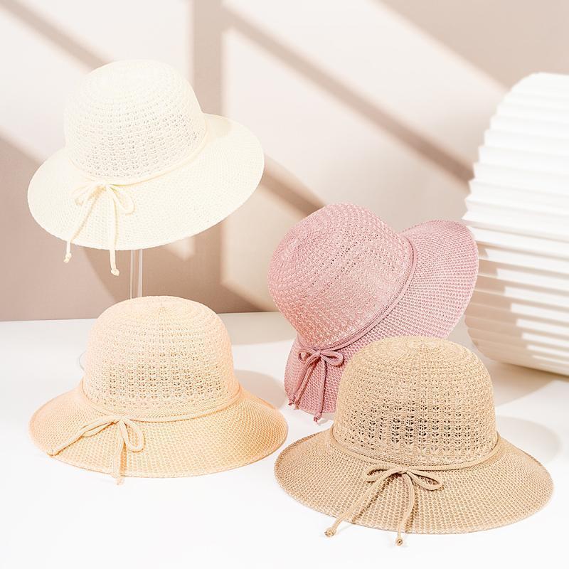 Ladies' Straw Hat Summer Sun Hat Fashionable And Simple Woven Sun Hat Candy Colored Wide Brimmed Sun Hat Holiday Gift