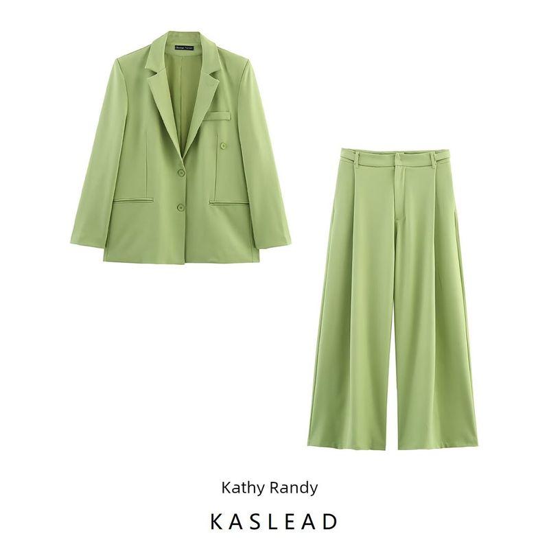 Kaslead New Women clothes Western Style Fashion Lace-up Blazers Trousers 5247775 4661430
