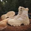TUINANLE Men Climbing Boots Non Slip High Tops Platform Training Shoes Male Zipper Hiking Shoes