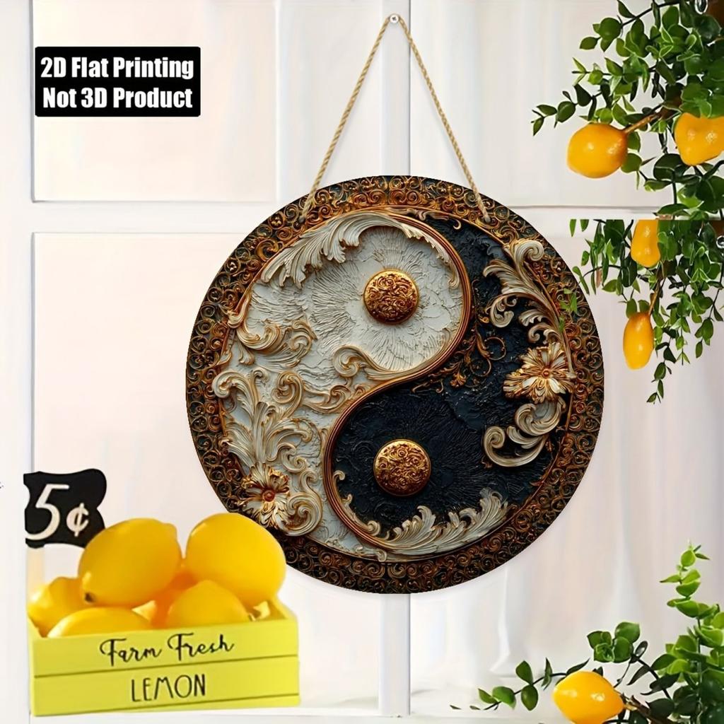 2D Flat Metal Wall Sign Decor