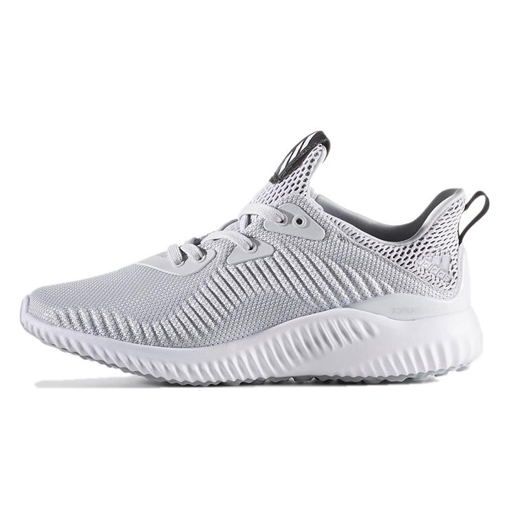 

Adidas AlphaBounce Comfortable Round Toe Abrasion Resistant Low top Kids Running Shoes Gray White BB7094 36⅔