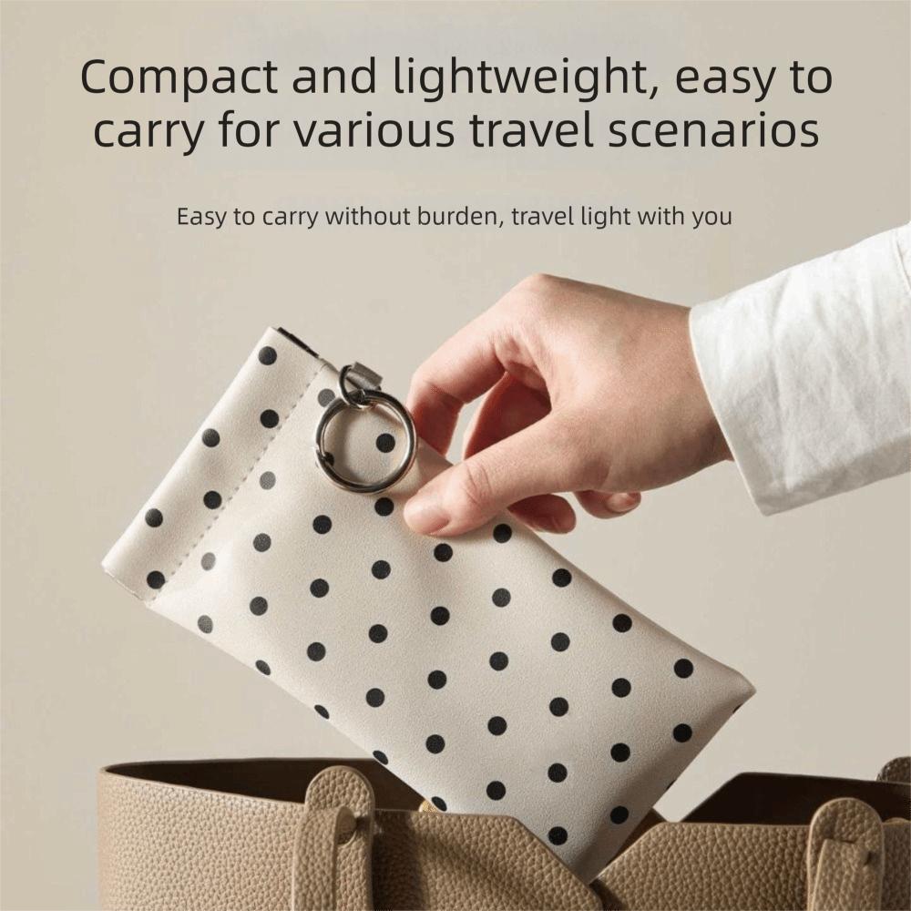 Tragbare Feder-Selbstschluss-Brillentasche Leder-Brillenaufbewahrungstasche Brillenetui Schutzhülle