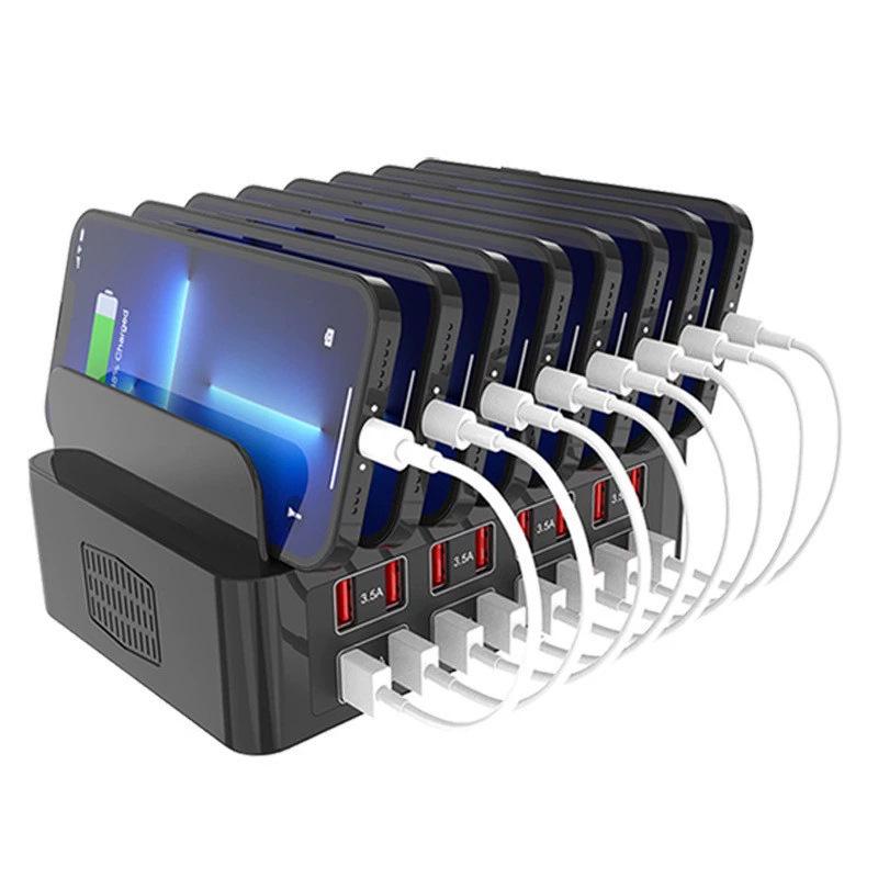 Multi-functional 150W High Power USB Charger with Stand - 7 & 16-Port Phone Holder