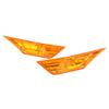 2pcs Side Marker Lamp Housing Orange Gloss Lens Replacement for Civic 10th Generation FK LX EX