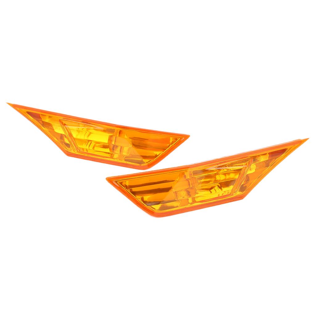 2pcs Side Marker Lamp Housing Orange Gloss Lens Replacement for Civic 10th Generation FK LX EX