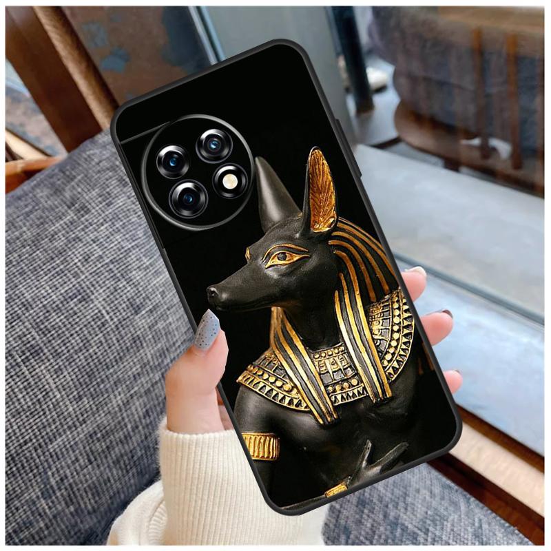 Anubis Ankh Pharaoh Case For OnePlus 13 15 13R 13T 12 12R 11 9 10 Pro 10T 8T Nord 5 CE 2 3 4 Lite N20 N30 Coque